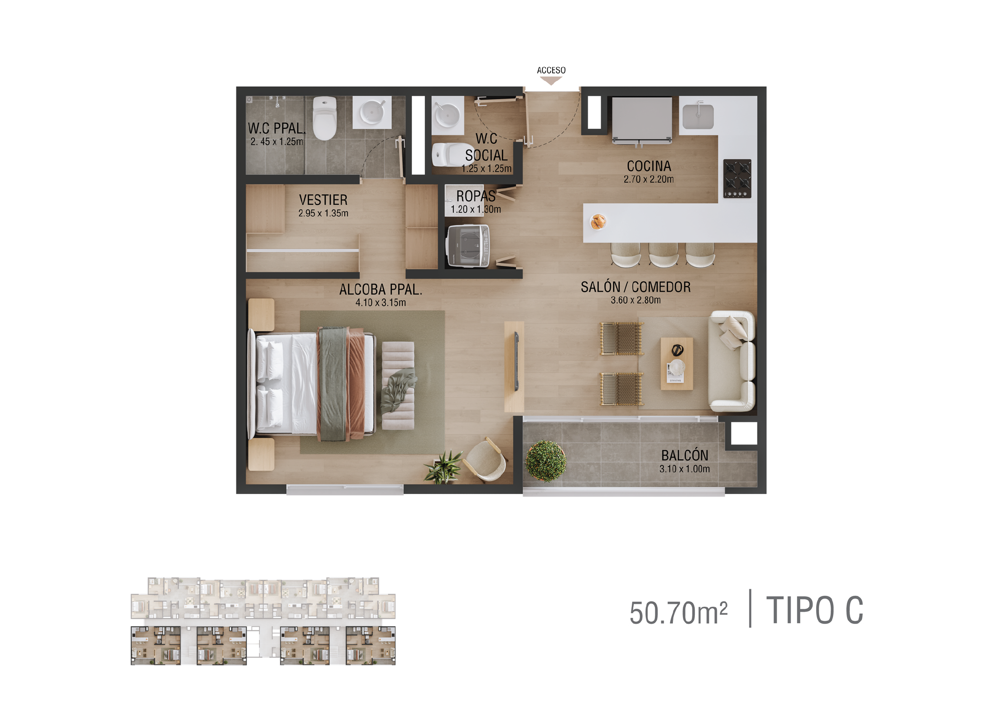  Tirrena Apartamentos Sabaneta La Toscana